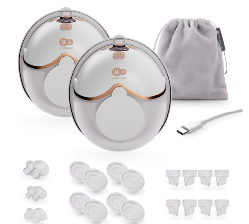 kinderkraft pompă de s&acirc;n dublă, wireless hands-free mamaflow double gold