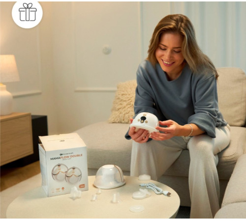 kinderkraft pompă de s&acirc;n dublă, wireless hands-free mamaflow double gold