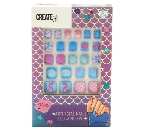create it 84609 set de unghii false "sirena"