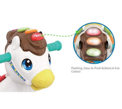 hola toys 987 Музыкальная Игрушка-качалка "Лошадка"