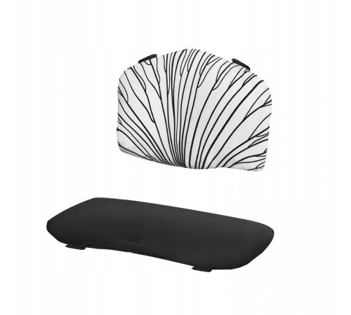  kinderkraft Комплект подушек для стульчика enock черно-белый