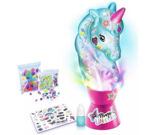 canal toys ofg297cl mini lampă cu lavă "unicorn" cu decorațiuni
