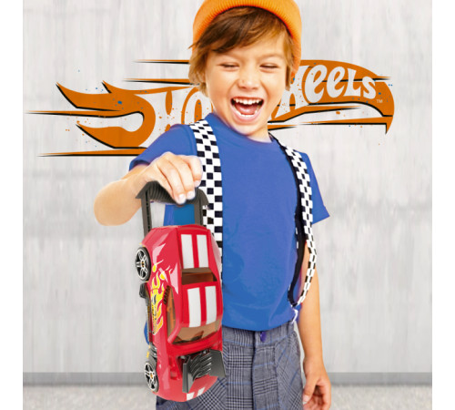 hot wheels hwcc15r Гоночный автомобиль-гараж 2 в 1 (красный)