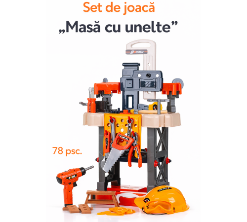  chipolino dipk002409ws Игровой набор "Стол с инструментами" (78 дет.)