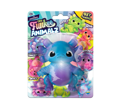 orb 1745901807 jucărie antistres funkee animalz "axolotl" (in sort.)