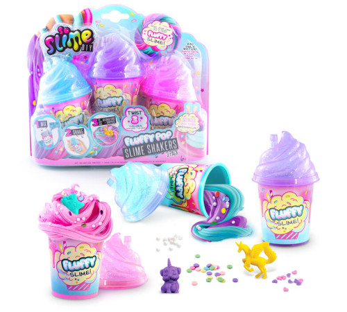 canal toys 101cl set pentru fabricarea slime "fluffy shaker" (3 buc.)