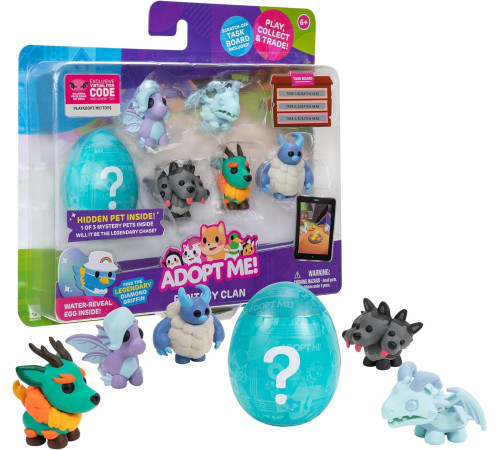roblox adopt me! ame0017-3 set de 6 figurine "pets multipack" (in sort.)