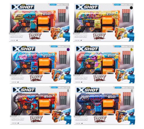 Детский магазин в Кишиневе в Молдове  Zuru 36650 Бластер X-Shot Skins Dread, Poppy Playtime, S1 (12 патронов) в асс.   zuru 36650 Бластер x-shot skins dread, poppy playtime, s1 (12 патронов) в асс.