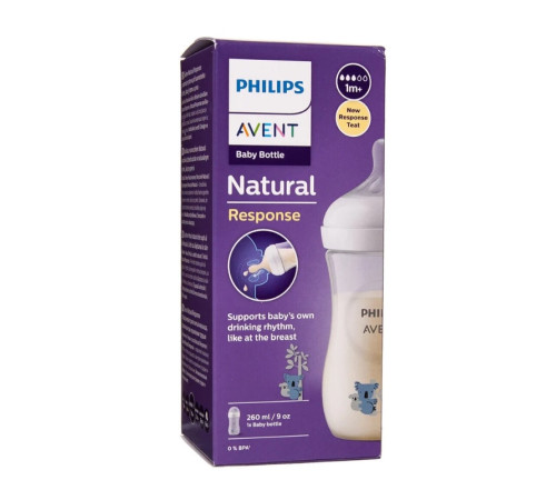avent scy903/67 biberon "natural: koala" 260 ml. (1 m+) 1 buc.