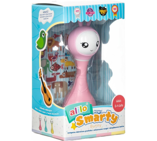 alilo baby r1 jucărie interactivă smarty "bunny" roz