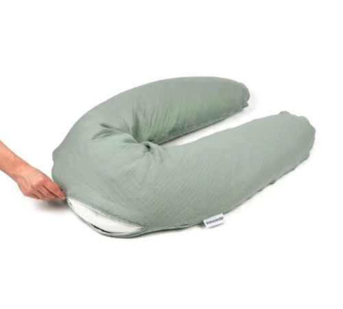 doomoo pernă pentru gravide și alăptare comfy big (190 cm) tetra green