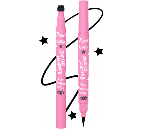  7days eyeliner cu ștampilă "cute 209 star black" 900050