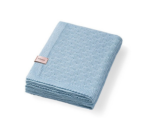  babyono-81233 1673/04 Плед трикотажный бамбуковый (75 x 100 см) голубой