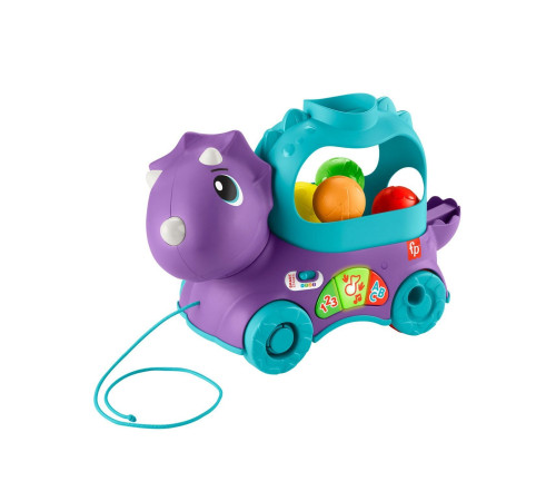 fisher-price hnr53 Игрушка-каталка "Веселий Трицератопс"