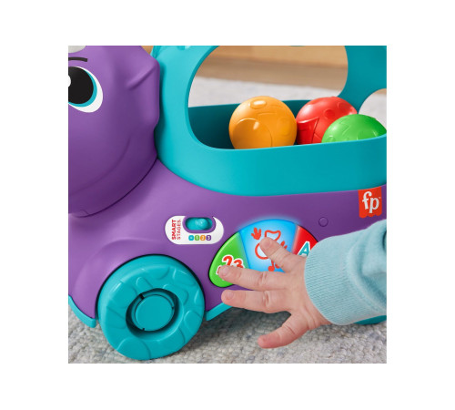 fisher-price hnr53 Игрушка-каталка "Веселий Трицератопс"