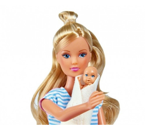 simba 5733388 Кукла Стеффи-беременная "Сюрприз с аксессуарами"