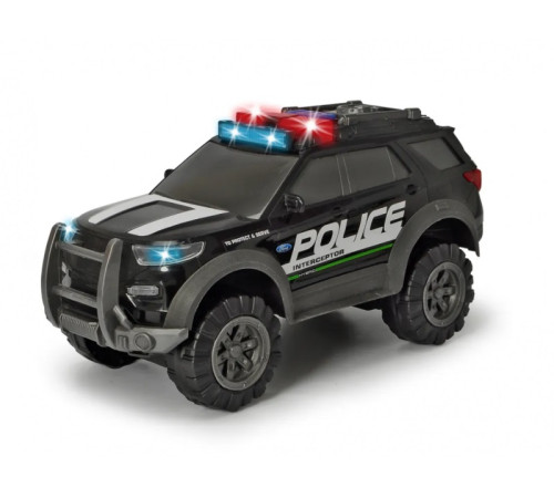 dickie 3306017 jeep poliție ford cu lumină și sunet (30 cm.)