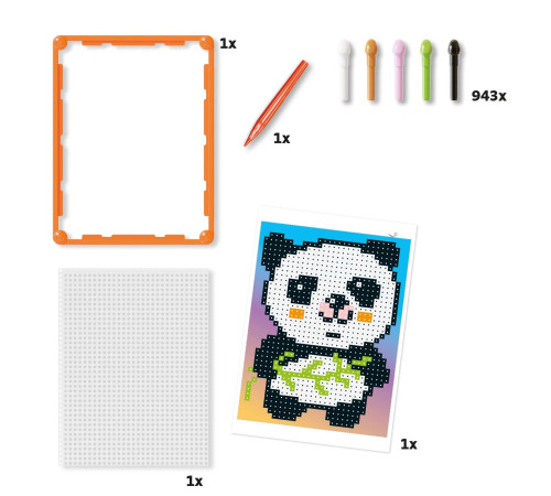 quercetti 768 mozaic "basic panda"