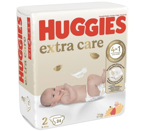 huggies extra care 2 (3-6kg) 24buc