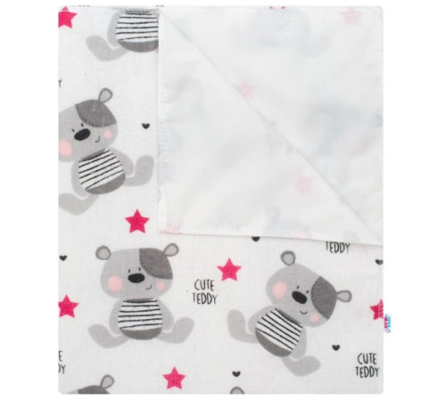  new baby 41782 Фланелевая пеленка непромокаемая "Мишка"