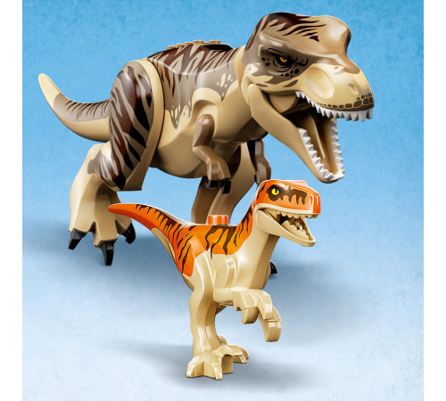 lego jurassic world 76948 constructor "escape of atrociraptor and tyrannosaurus rex” (466 el.)