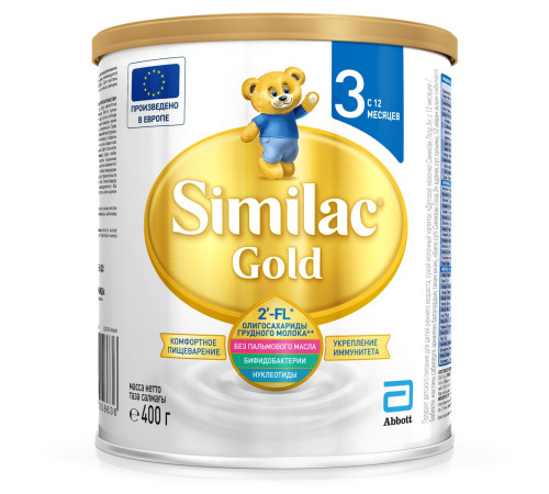Детское питание в Молдове similac gold 3 (12 м+) 400 гр.