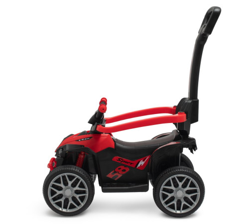 baby mix 56317 mașină cu mâner  "mega prime eva" rosu
