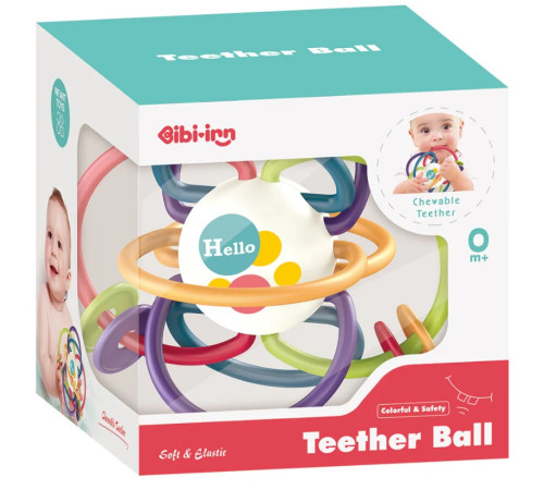 bibiin toys 6002 jucarie senzorială pentru dentiție "minge"