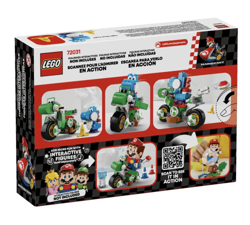 lego super mario 72031 Конструктор mario kart – yoshi bike (133 эл.)
