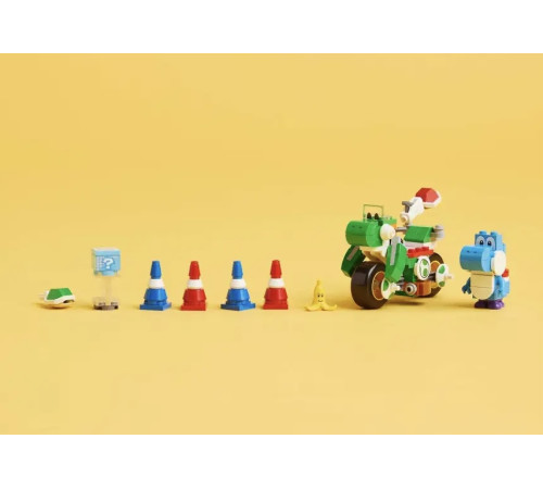 lego super mario 72031 Конструктор mario kart – yoshi bike (133 эл.)