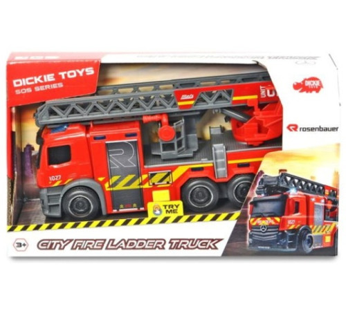  dickie 3714011 camion de pompieri "mercedes" cu sunet și lumină (23 cm.)