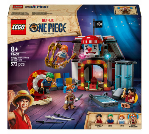  lego one piece 75637 Конструктор "Цирковая палатка клоуна Багги" (573 дет.)