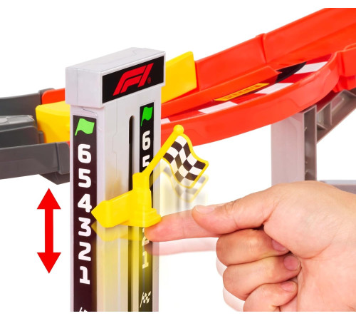 hot wheels jmc90 Гоночный трек с 3 машинками "formula 1"