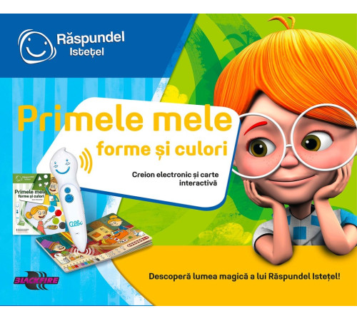  raspundel istetel 22514 set creionul electronic albi și cartea “primele mele forme și culori”