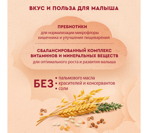 Винни Каша молочная 5 злаков c пребиотиками (6 m+) 200 гр.