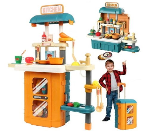 op 200844389 Игровой набор 3-в-1 "Кухня" в чемодане (49 предметов) 