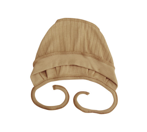 Детская одежда в Молдове minikin 242110337 Чепчик "simply" (р.37) кофейный
