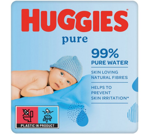 huggies Влажные салфетки "huggies pure" (168 шт.)