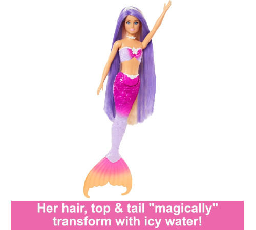 barbie hrp97 papusa sirena "dreamtopia - color magic"