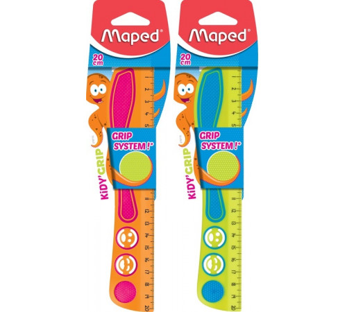  maped mp27871 Пластиковая линейка "kidy grip" (20 см.) в асс.
