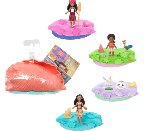 disney princess jjv38 set de joacă surpriză "moana: scoică cu mini-păpușă"
