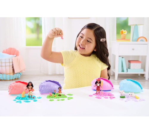 disney princess jjv38 set de joacă surpriză "moana: scoică cu mini-păpușă"