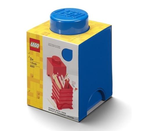 lego cutie pentru depozitare storage brick 1 (18x12,5x12,5 cm.) albastru