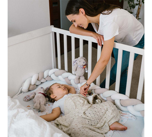 babyono-8128 1479/03 Плед трикотажный бамбуковый (75 x 100 см) бежевый