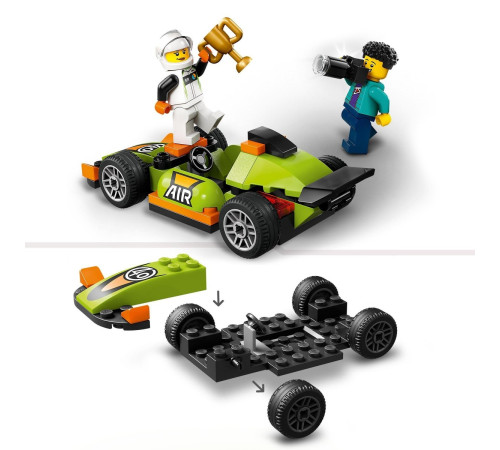 lego city 60399 Конструктор "Зеленый гоночный автомобиль" (56 дет.)