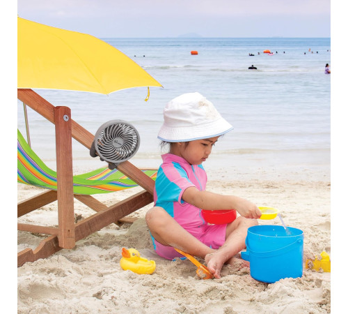 dreambaby g2332 ventilator portabil smart grip cu carcasă de protecție (gri)