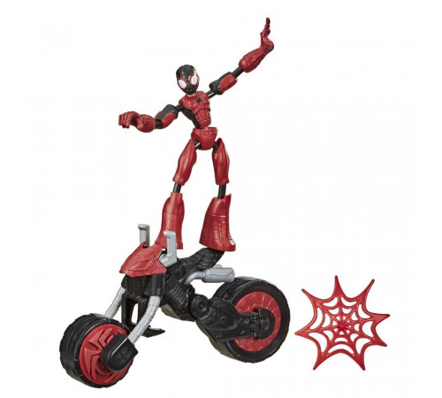 bend and flex f0236 set joc "spiderman pe motocicletă"