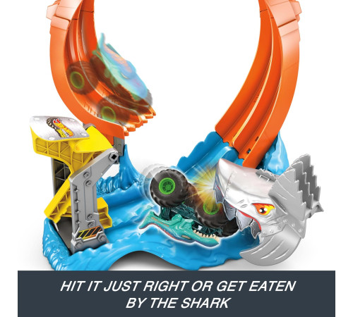 hot wheels jfr08 setul de joacă "monster shark attack"