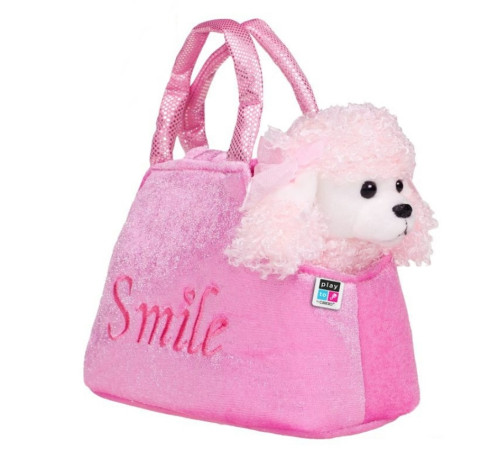  playto 26717 Плюшевый щенок в сумке (розовый)