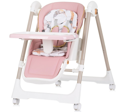 chipolino scaun și leagăn pentru copii 2 &icirc;n 1 "milk shake" sthms02403fl flamingo